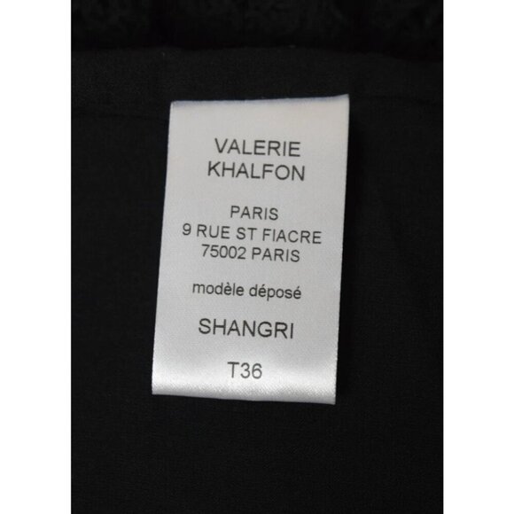 VALERIE KHALFON PARIS SHANGRI CROCHET BLACK SHORTS - Picture 7 of 8